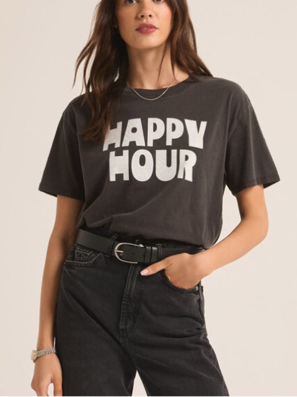 Z Supply Happy Hour Short Sleeve Graphic T Shirt